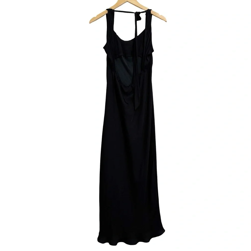 Free People Night Owl Slip Dress Black NWT Medium